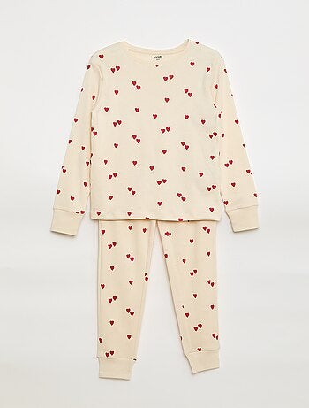Conjunto de pijama estampado, t-shirt + calças - 2 peças