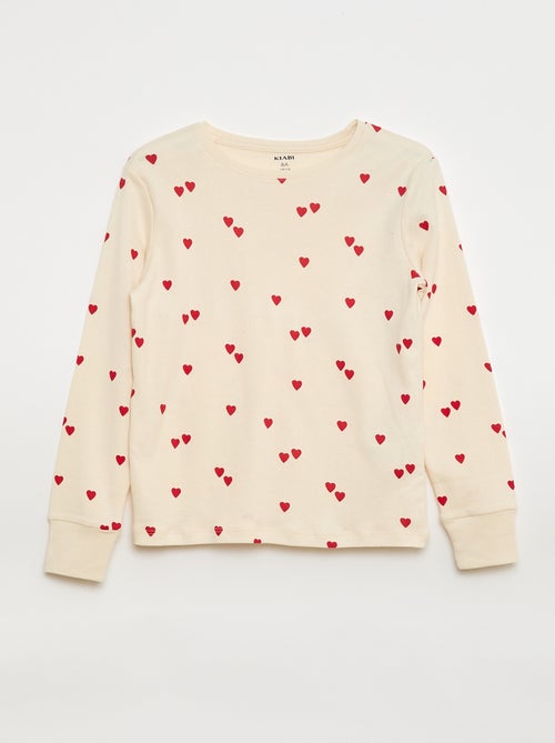 Conjunto de pijama estampado, t-shirt + calças - 2 peças - Kiabi