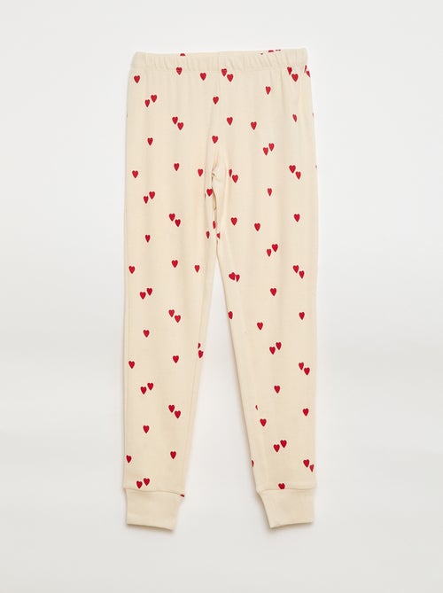 Conjunto de pijama estampado, t-shirt + calças - 2 peças - Kiabi