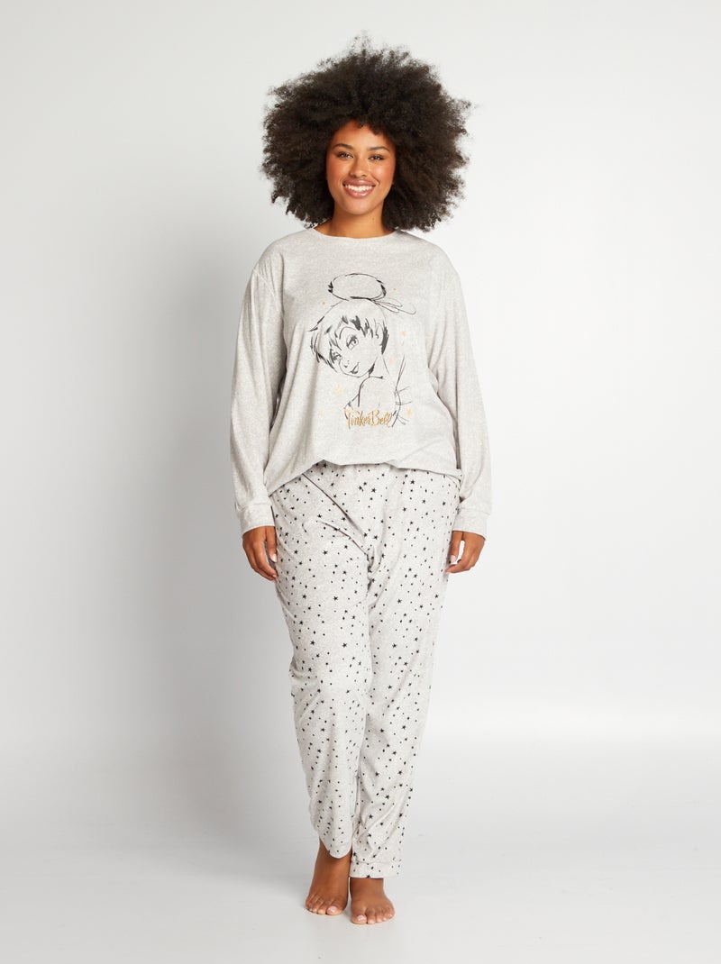 Conjunto de pijama 'Fada Sininho' - t-shirt + calças CINZA - Kiabi