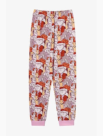 Conjunto de pijama fur-ever friends de manga comprida para menina penti