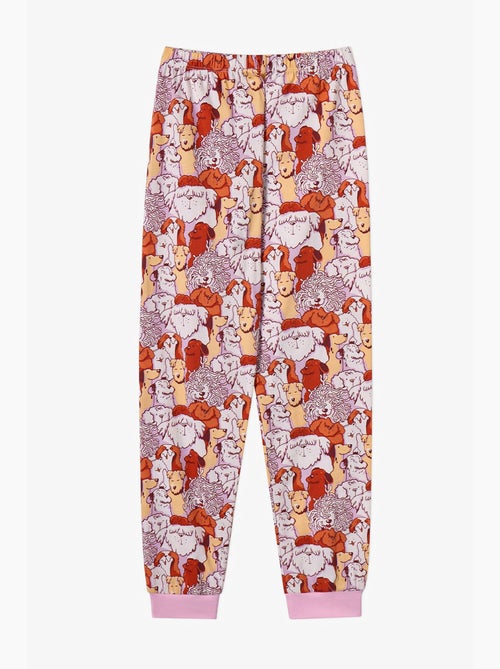 Conjunto de pijama fur-ever friends de manga comprida para menina penti - Kiabi