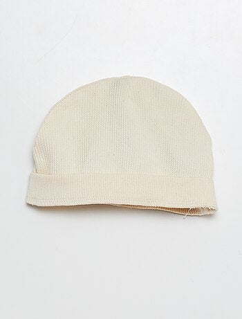 Conjunto de pijama + gorro + babete - 3 peças