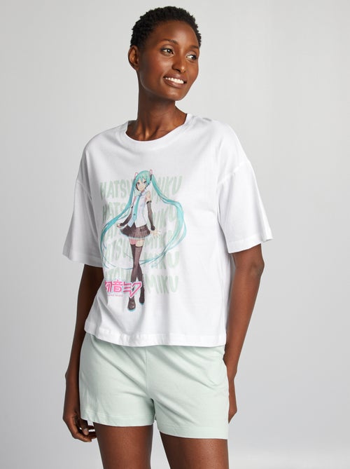 Conjunto de pijama 'Hatsune Miku' - 2 peças - Kiabi