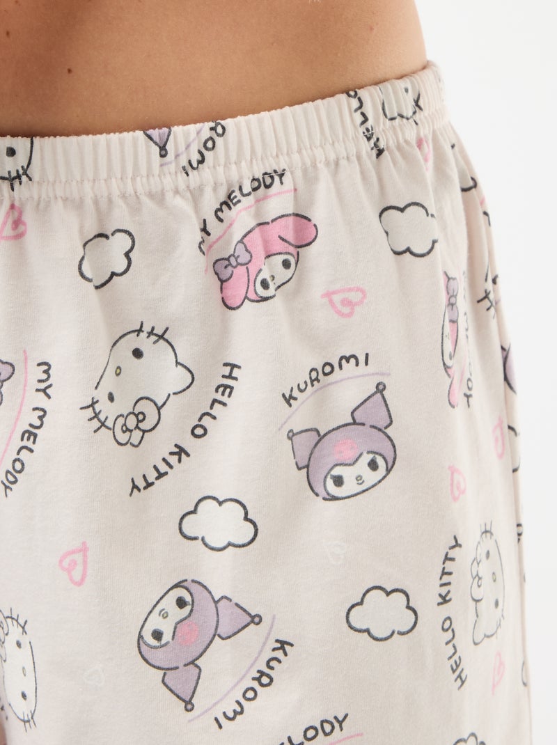 Conjunto de pijama 'Hello Kitty' - 2 peças Branco - Kiabi
