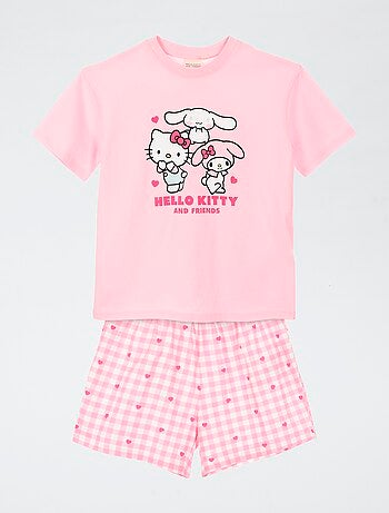 Conjunto de pijama 'Kuromi' em algodão