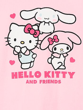 Conjunto de pijama 'Hello Kitty' em algodão