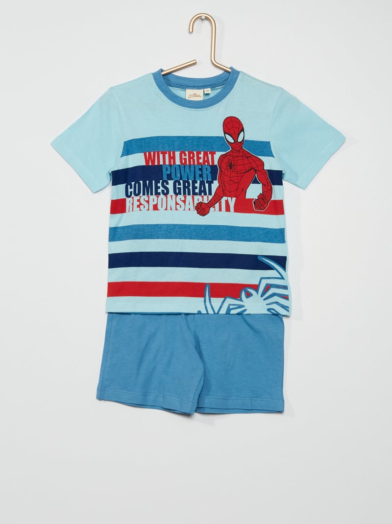 Conjunto de pijama 'Homem-Aranha' Azul - Kiabi