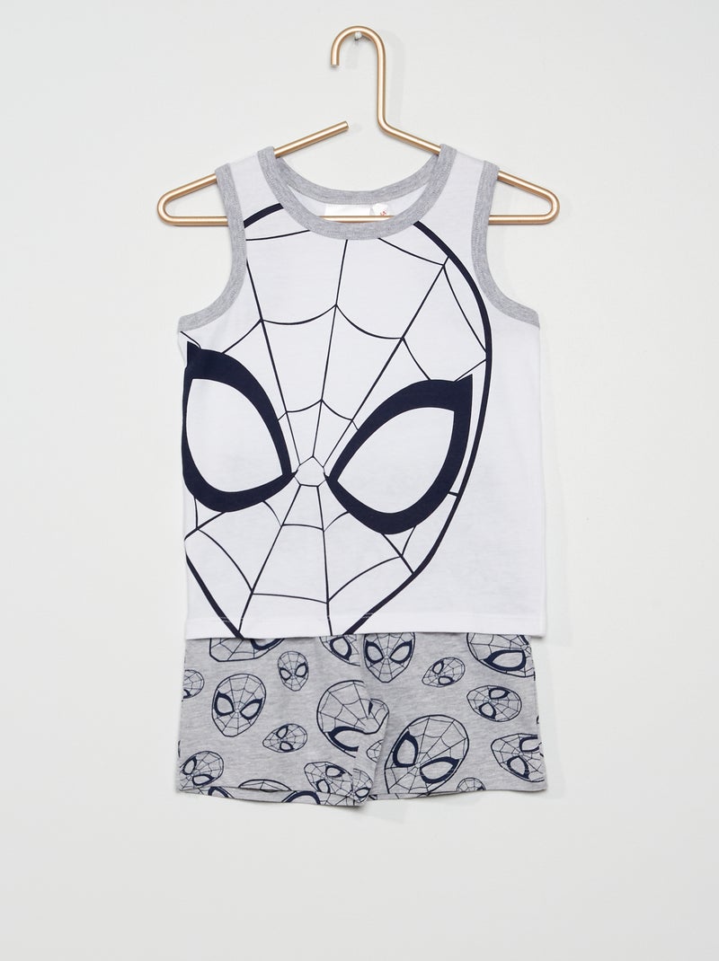 Conjunto de pijama 'Homem-Aranha' Branco/ Cinza - Kiabi