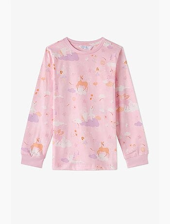 Conjunto de pijama infantil fly repeat de manga comprida penti