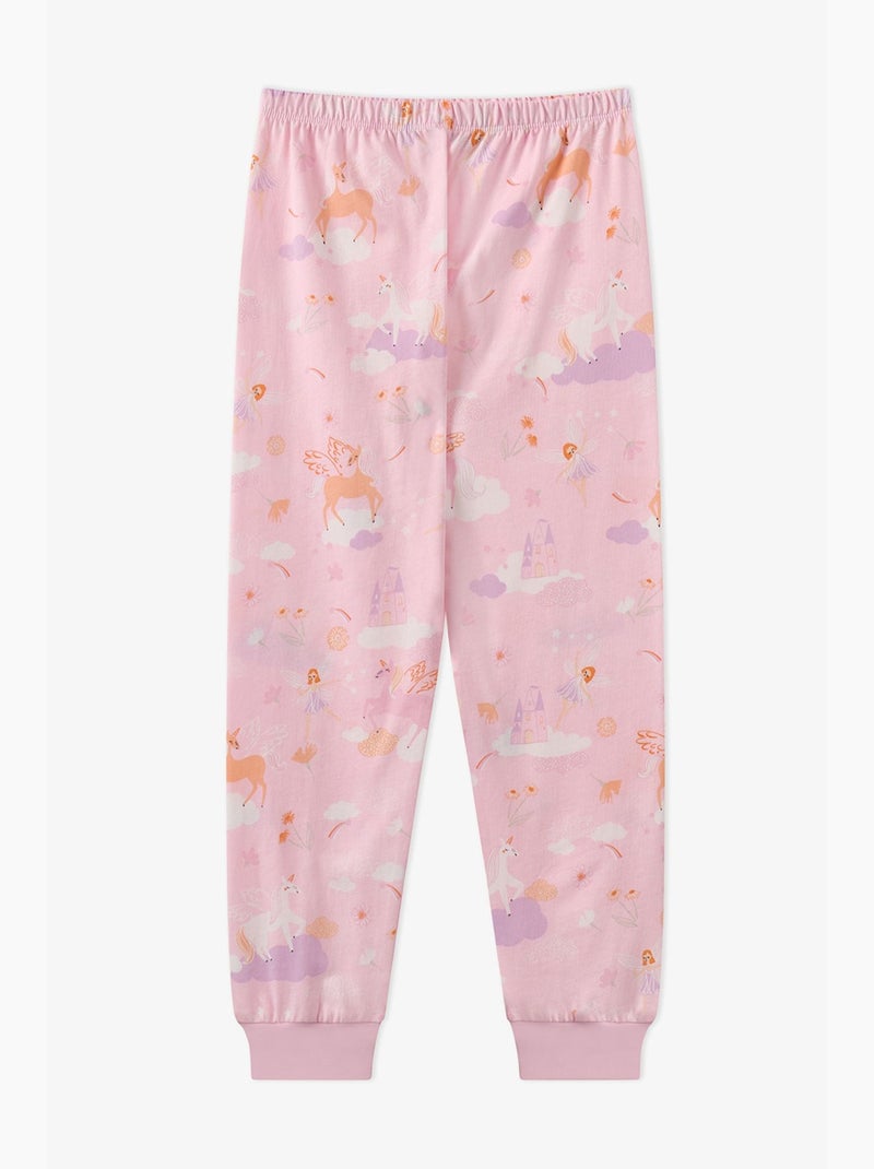 Conjunto de pijama infantil fly repeat de manga comprida penti Rosa - Kiabi