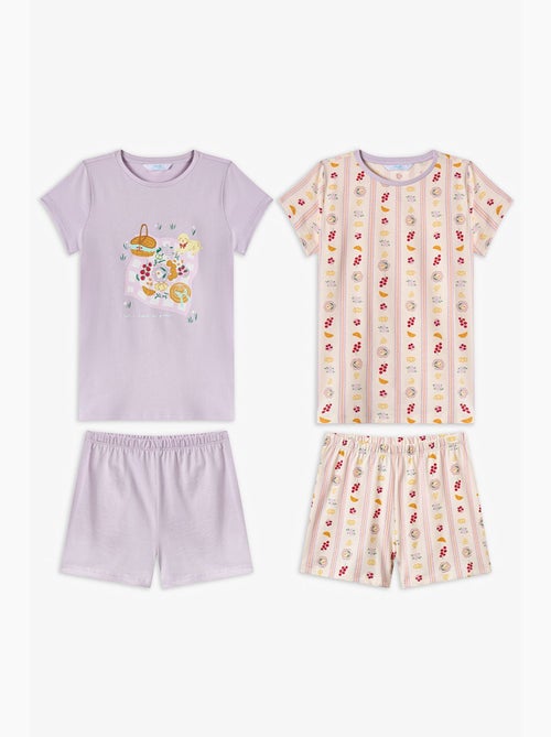 Conjunto de pijama infantil picnic de manga curta penti - Kiabi