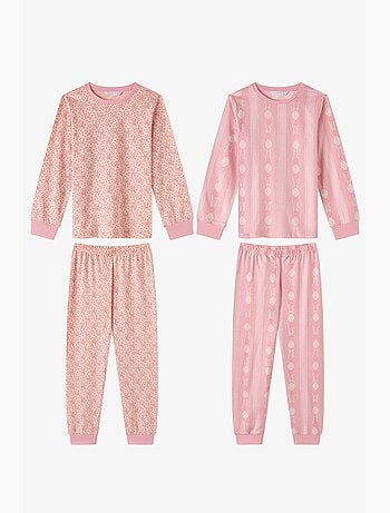 Conjunto de pijama infantil whisper bows em algodão de manga comprida penti