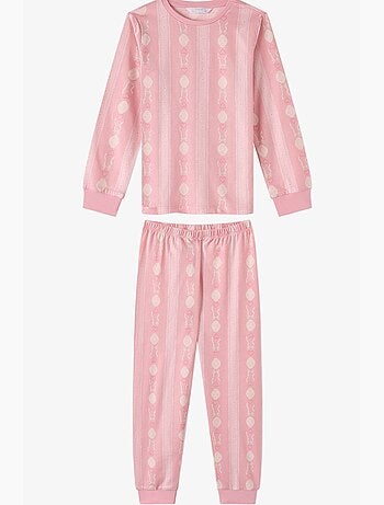 Conjunto de pijama infantil whisper bows em algodão de manga comprida penti