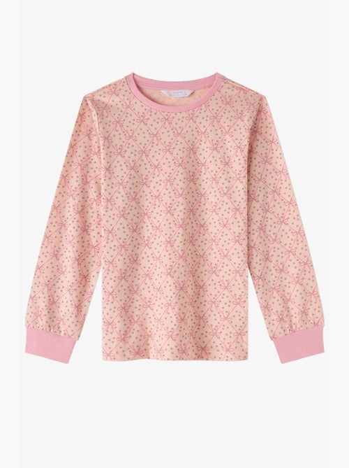Conjunto de pijama infantil whisper bows em algodão de manga comprida penti - Kiabi