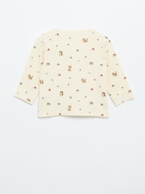 Conjunto de pijama interlock - 2 peças - Kiabi