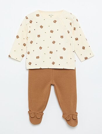 Conjunto de pijama interlock - 2 peças