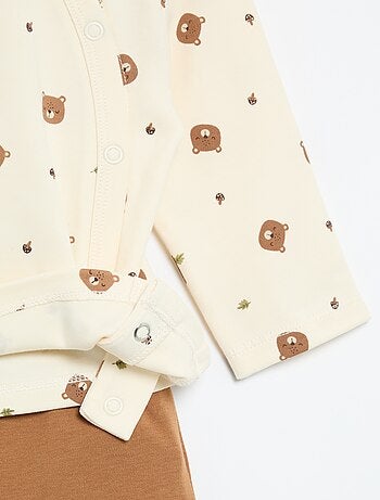 Conjunto de pijama interlock - 2 peças