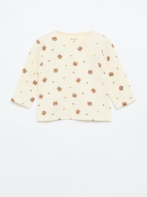 Conjunto de pijama interlock - 2 peças - Kiabi