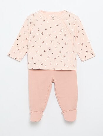 Conjunto de pijama interlock - 2 peças