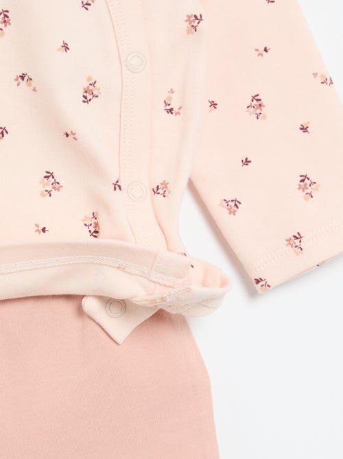 Conjunto de pijama interlock - 2 peças - Kiabi