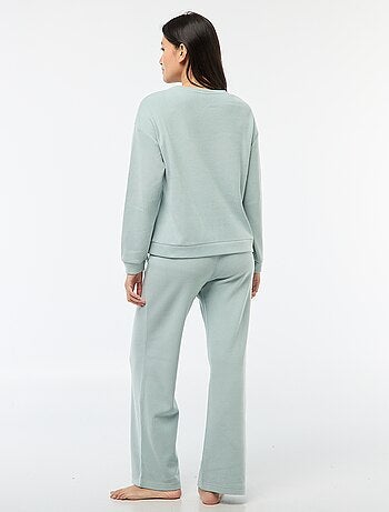 Conjunto de pijama jersey liso