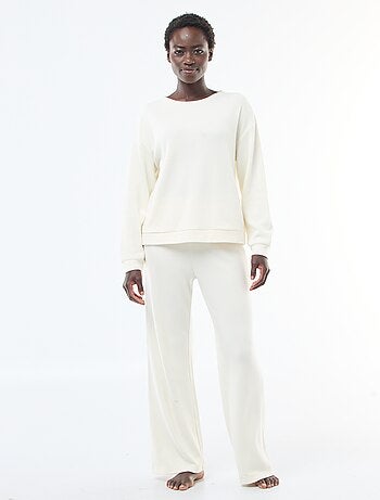 Conjunto de pijama jersey liso