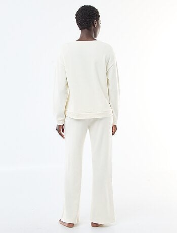 Conjunto de pijama jersey liso