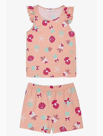Conjunto de pijama keep our ocean em algodão para menina penti
