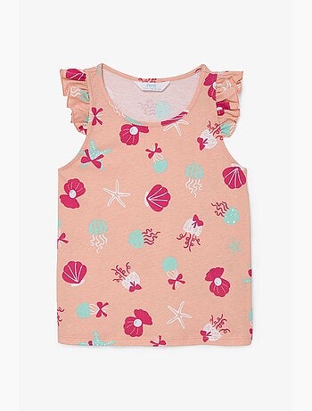 Conjunto de pijama keep our ocean em algodão para menina penti