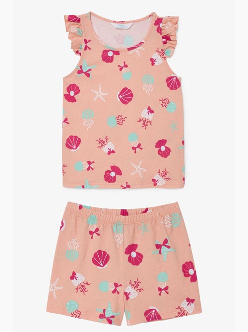 Conjunto de pijama keep our ocean em algodão para menina penti - Kiabi