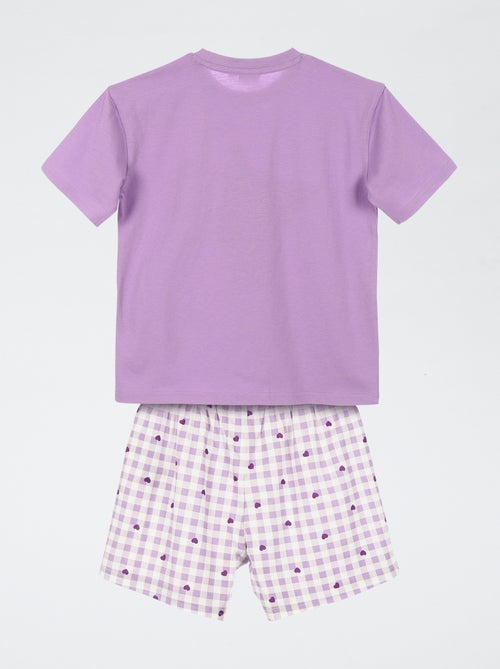 Conjunto de pijama 'Kuromi' em algodão - Kiabi