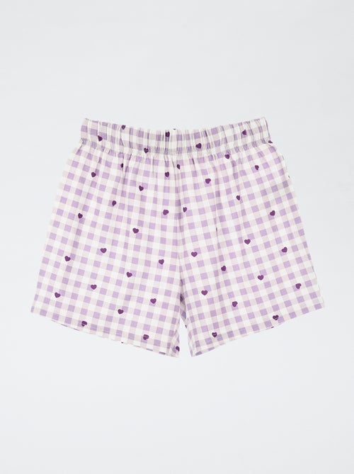 Conjunto de pijama 'Kuromi' em algodão - Kiabi