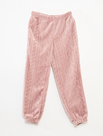 Conjunto de pijama macio liso