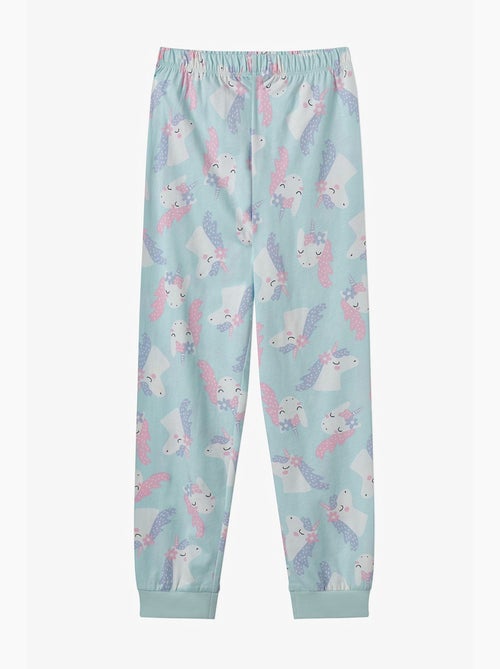 Conjunto de pijama magical repeat infantil de algodão, manga comprida penti - Kiabi
