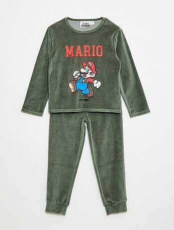 Conjunto de pijama 'Mario' em veludo