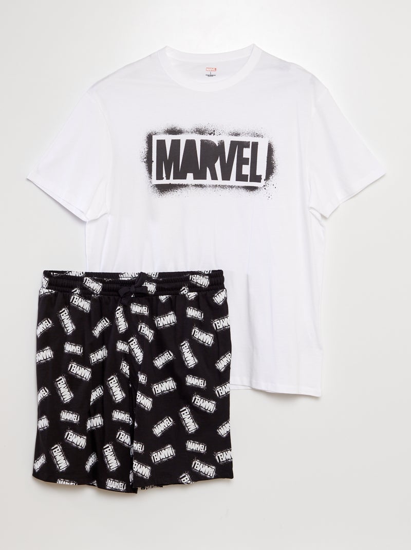 Conjunto de pijama 'MARVEL' - 2 peças PRETO - Kiabi