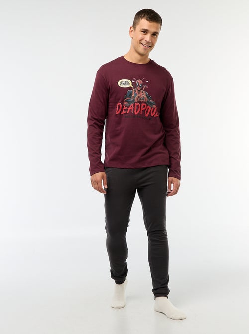 Conjunto de pijama 'Marvel' 'Deadpool' em algodão - Kiabi