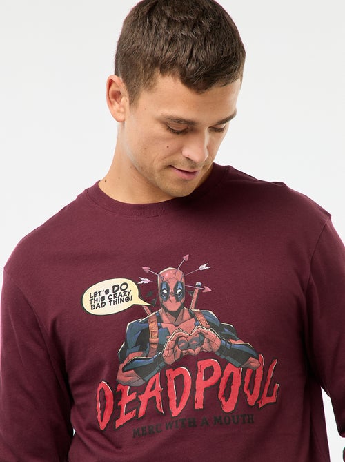 Conjunto de pijama 'Marvel' 'Deadpool' em algodão - Kiabi