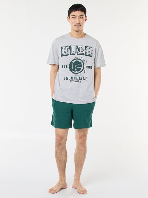 Conjunto de pijama 'Marvel' 'Hulk' em algodão - Kiabi
