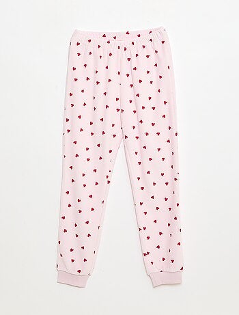 Conjunto de pijama + máscara de Natal em veludo