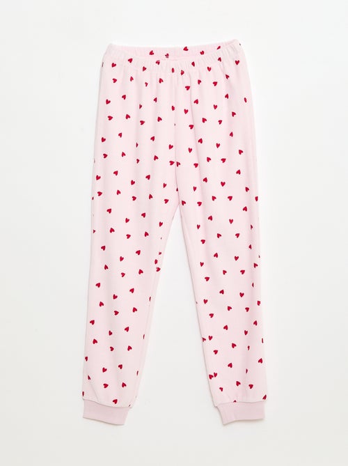 Conjunto de pijama + máscara de Natal em veludo - Kiabi