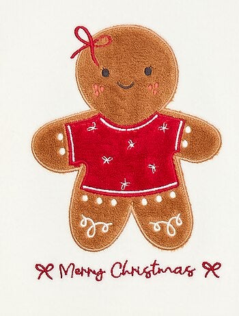 Conjunto de pijama + máscara de Natal em veludo