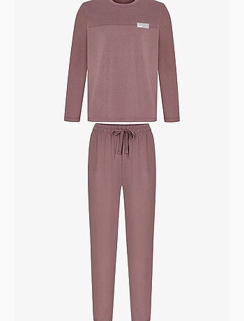 Conjunto de pijama masculino natural jogger de manga comprida penti