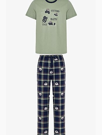 Conjunto de pijama masculino other bath com calça penti