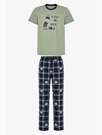 Conjunto de pijama masculino other bath com calça penti