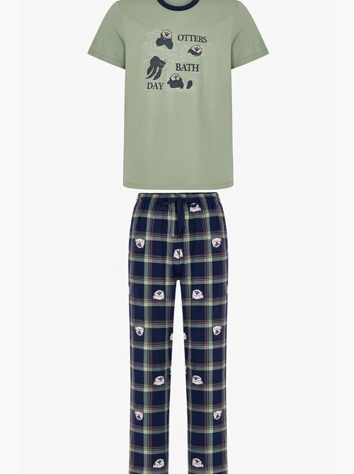 Conjunto de pijama masculino other bath com calça penti - Kiabi Conjunto de pijama masculino other bath com calça penti - Kiabi