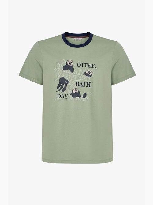 Conjunto de pijama masculino other bath com calça penti - Kiabi Conjunto de pijama masculino other bath com calça penti - Kiabi