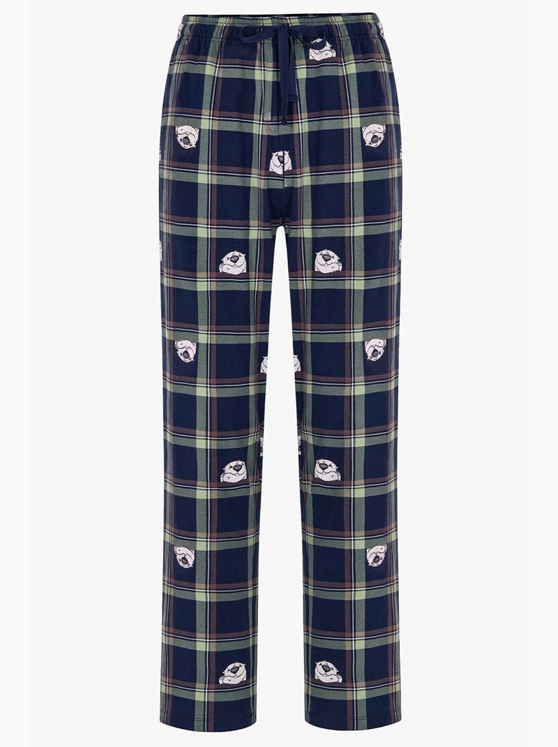 Conjunto de pijama masculino other bath com calça penti Verde menta - Kiabi
