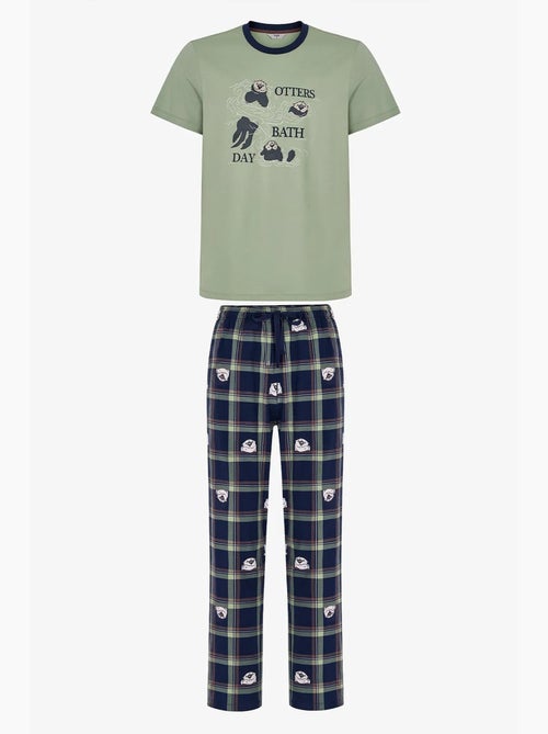 Conjunto de pijama masculino other bath com calça penti - Kiabi Conjunto de pijama masculino other bath com calça penti - Kiabi